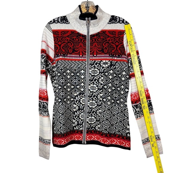 Icelandic Design 100% Merono Wool Sweater, Full Zip, Size Medium - Picture 6 of 9